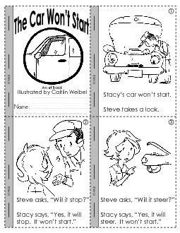 Car Won\'t Start (Mini Book) Minibooks Worksheet