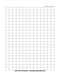 Half Inch Graph Paper Worksheet