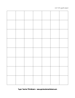 One Inch Graph Paper  Worksheet