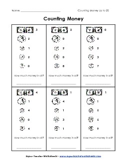 Money Totals Free Counting Money Worksheet