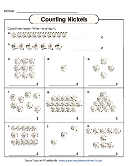 Counting Nickels 1 Free Counting Money Worksheet