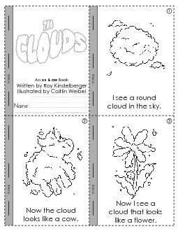 Mini-Book: The Clouds Minibooks Worksheet