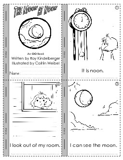 Moon at Noon (oo Sound) Minibooks Worksheet