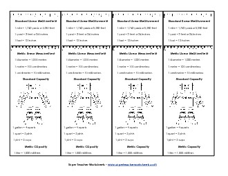 Measurement Bookmarks Worksheet