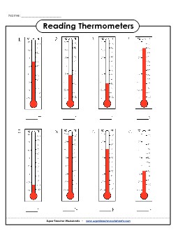 Fahrenheit (Basic) Free Measurement Worksheet