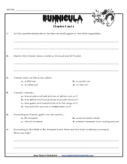 Questions for Chapters 5 & 6 Books Worksheet