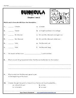 Questions for Chapters 1 & 2 Free Books Worksheet