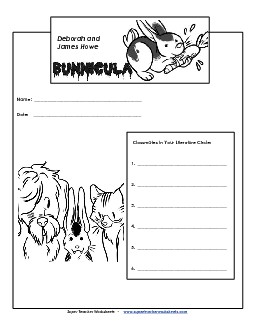 Lit Circles: Cover Page Books Worksheet