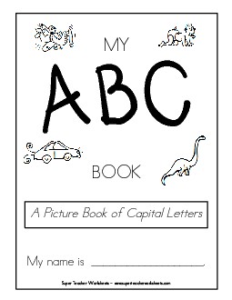 Alphabet Picture Book Printing Worksheet