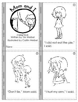 Long I Mini-Book : Mom & I Free Minibooks Worksheet