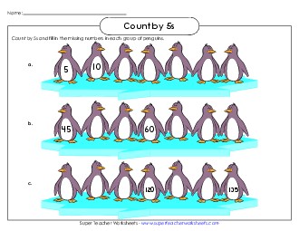 Penguin Counting Worksheet