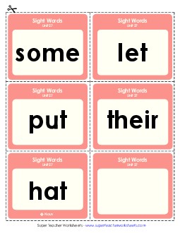 Flashcards (Unit 27) Sight Words Worksheet