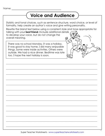 aWriting to an Audience: Best Friend