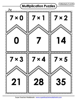 Multiplying by 7s and 8s Multiplication Worksheet