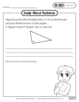 Daily Word Problems  D-101 through D-105 Worksheet