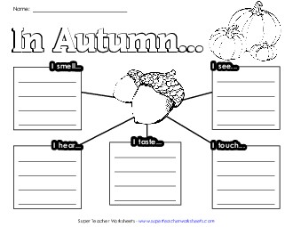 Autumn Senses Fall Worksheet