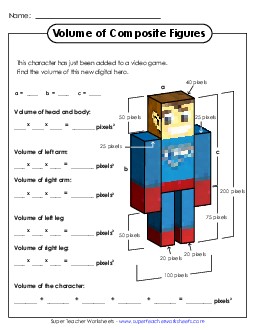 Video Game Volume (Advanced) Worksheet