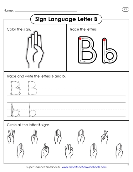 aLetter B Sign