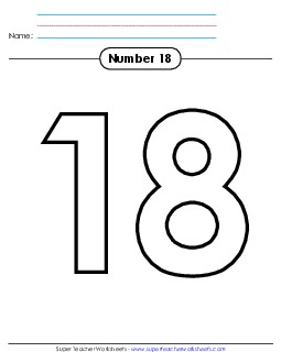 Outline - Number 18 Number Families Worksheet