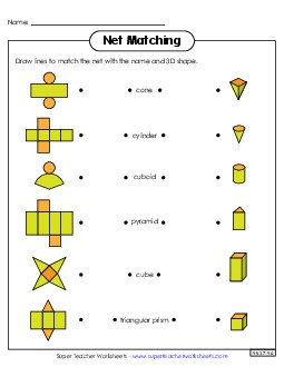 Net Matching Geometry Worksheet