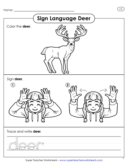New Deer Worksheet New Deer Worksheet