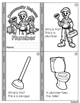 Plumber Community Helpers Worksheet