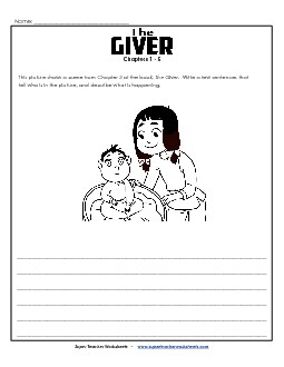 Chapter 3 - Summary Picture Book The Giver Worksheet