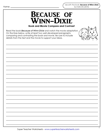New Compare/Contrast Writing Worksheet New Compare/Contrast Writing Worksheet