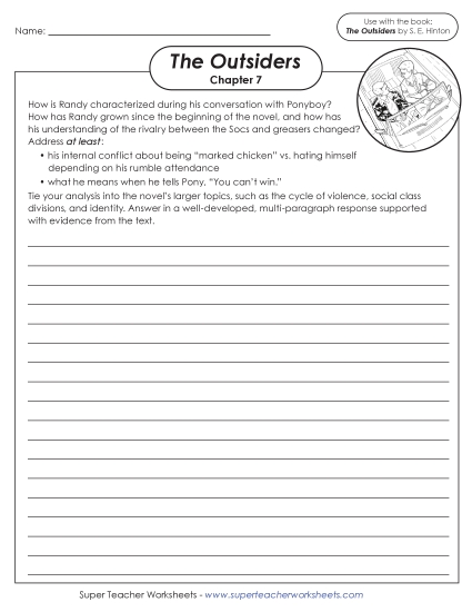 New Writing Prompt: Randy's Characterization Worksheet New Writing Prompt: Randy's Characterization Worksheet