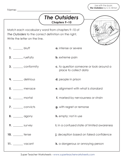 New Vocabulary Activity (Chapters 9–10) Worksheet New Vocabulary Activity (Chapters 9–10) Worksheet