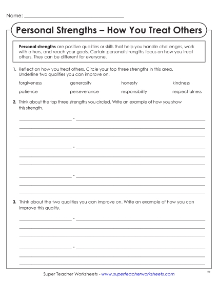 New How You Treat Others Worksheet New How You Treat Others Worksheet