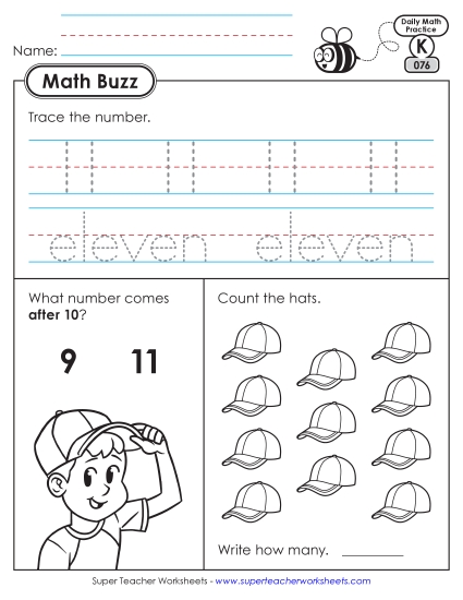 New Kindergarten Math Buzz: Week 16<br>Worksheets 76 through 80 Worksheet New Kindergarten Math Buzz: Week 16<br>Worksheets 76 through 80 Worksheet
