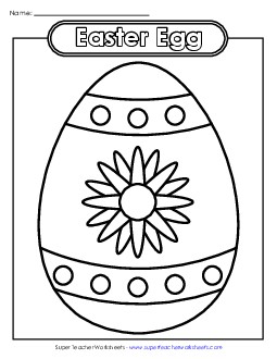 Coloring Page: Easter Egg Set (9 Pages) Free Worksheet