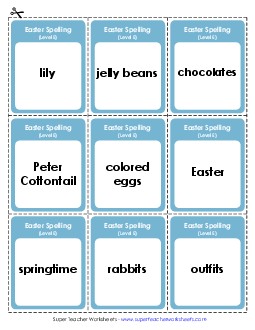 Flashcards Spelling E Worksheet