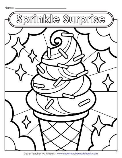 New Sprinkle Surprise  Worksheet
