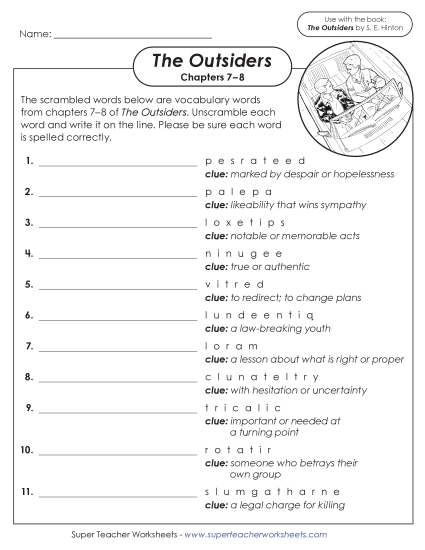 New Vocabulary Activity (Chapters 7–8) Worksheet New Vocabulary Activity (Chapters 7–8) Worksheet