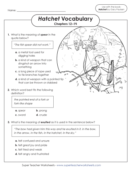 New Vocabulary Questions: Chapters 12–14 Worksheet New Vocabulary Questions: Chapters 12–14 Worksheet