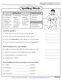 Question Worksheet (F-18) Free Spelling F Worksheet