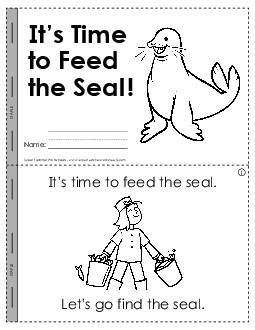 Mini-Book: Time to Feed the Seal! Minibooks Worksheet