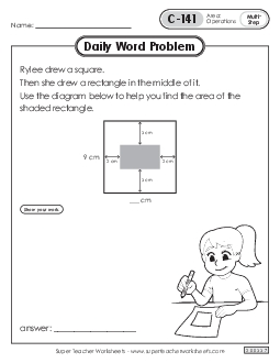 Daily Word Problems  C-141 through C-145 Worksheet