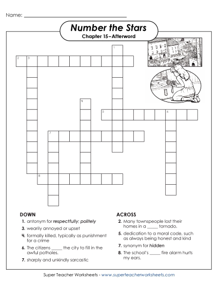 New Chapter 15–Afterword Vocabulary Crossword Worksheet New Chapter 15–Afterword Vocabulary Crossword Worksheet
