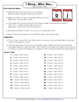 Letters (Lower Case) Alphabet Worksheet