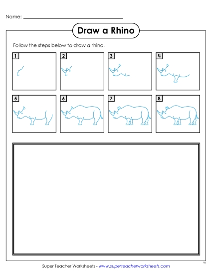 aDraw a Rhino