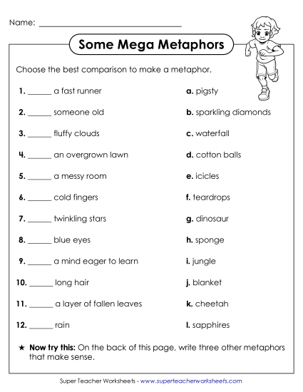 aSome Mega Metaphors (Matching)