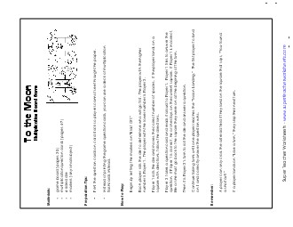 To the Moon! Game Multiplication Worksheet