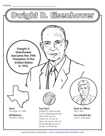 New Dwight D. Eisenhower Fact Sheet Worksheet New Dwight D. Eisenhower Fact Sheet Worksheet