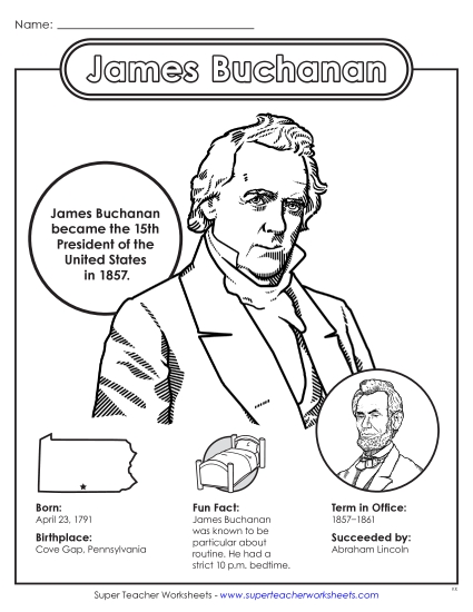 New James Buchanan Fact Sheet Worksheet New James Buchanan Fact Sheet Worksheet