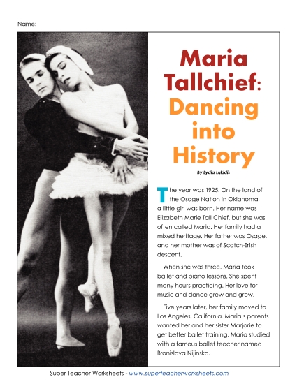 aMaria Tallchief: Dancing into History (Biography)