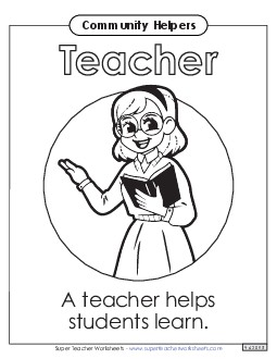 Teacher Community Helpers Worksheet