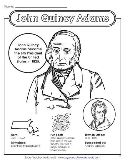 New John Quincy Adams Fact Sheet Worksheet New John Quincy Adams Fact Sheet Worksheet